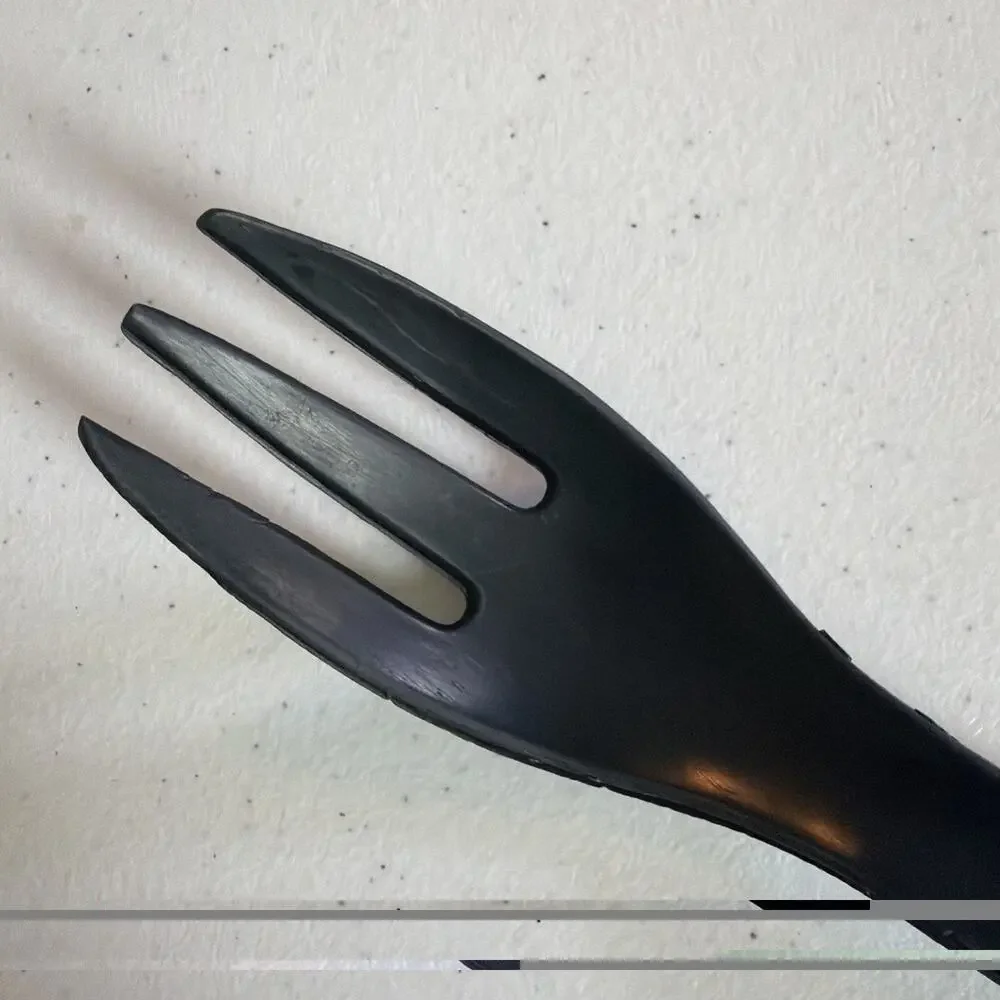 13” Farberware Spatula spoon Slotted Turner lot of 2 Black Nylon Plastic USA